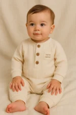 Μακρύ Φορμάκι με κουμπιά  από 100% οργανικό βαμβάκι - Image 2