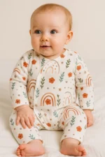 Ολόσωμη φόρμα  από Μουσελίνα με κούμπωμα στο πλάι