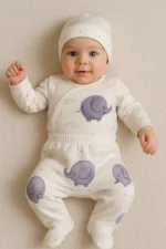 Σετ νεογέννητου 3τμχ με ελεφαντάκι Unisex