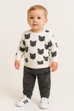 Βρεφικό σετ φόρμας με μοτίβο