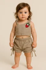 Cropped top και ασορτί σορτς