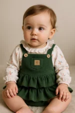 Σετ 2 τεμαχίων με πουκάμισο και φόρεμα σαλοπέτα